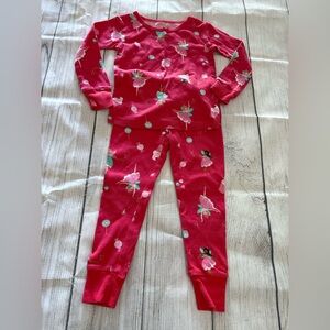Carter’s Toddler Girls 2T Red 2-Piece Long Sleeve Pajama Set